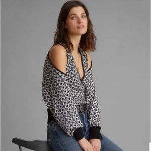 Maeve Floral Sweater Shrug Set in excellent like new condition size extra small